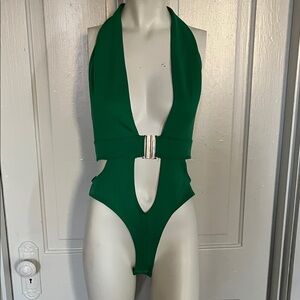 Green Fashion Nova bodysuit